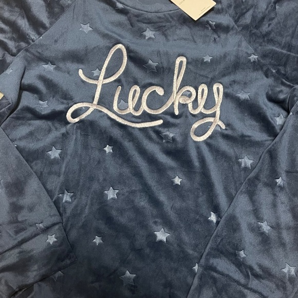 NWT Lucky Brand Velour Jogger Pajama Set - Picture 4 of 4
